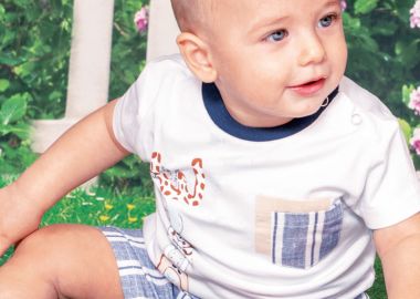 Σετ μπλούζα και βερμούδα για βρεφικό αγόρι (3 - 18 μηνών) | ΡΙΓΕ - Energiers - 